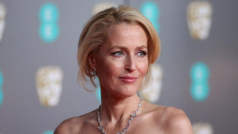 Gillian Anderson smiling