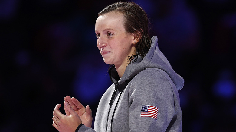 Katie Ledecky clapping