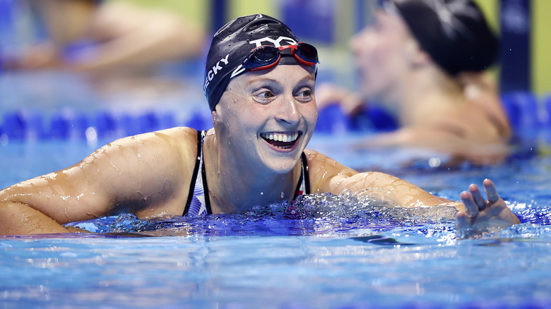 Katie Ledecky laughing