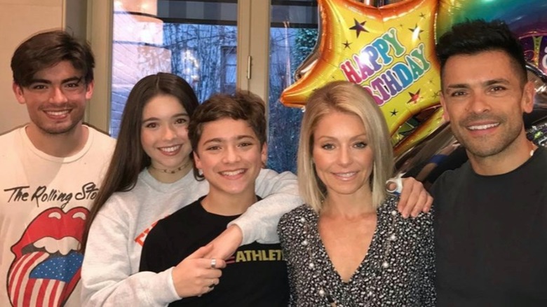 Kelly Ripa and her family