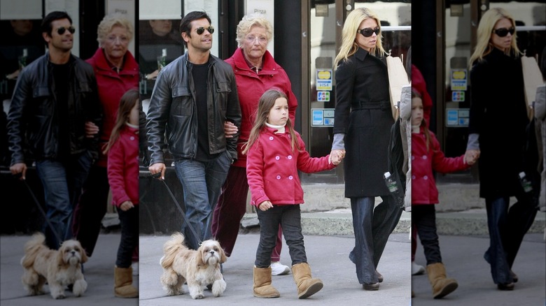 Kelly Ripa and her family photographed by paparazzi