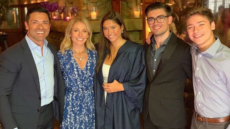 Kelly Ripa and her family