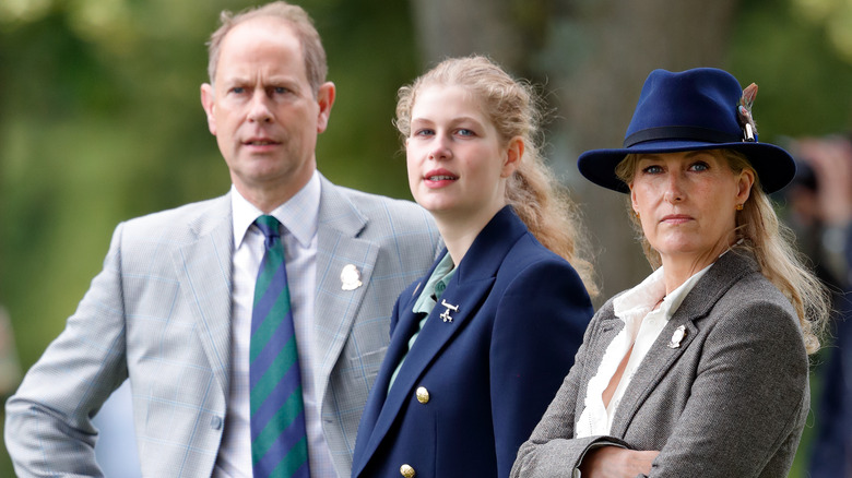 Lady Louise with her family