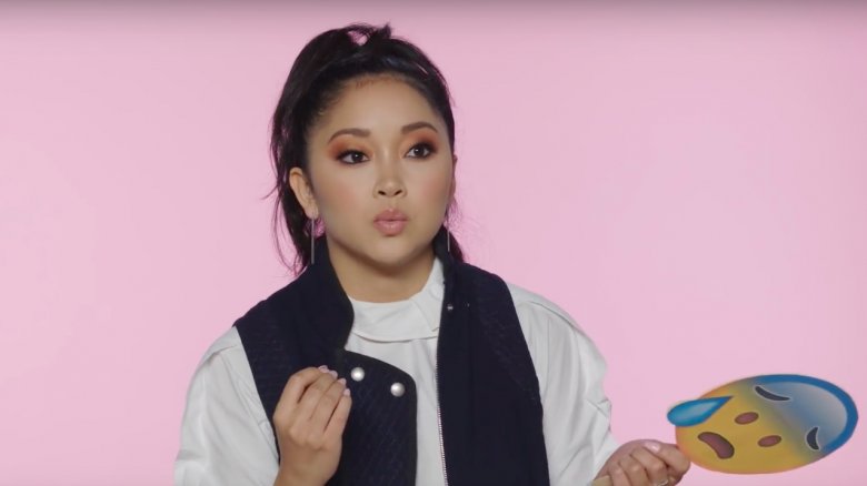 Lana Condor kissing face