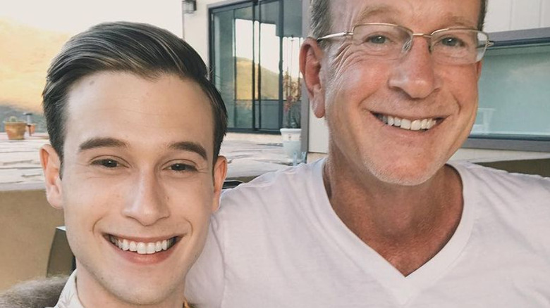 Tyler Henry with his dad