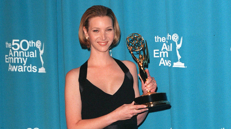 Lisa Kudrow with her Emmy