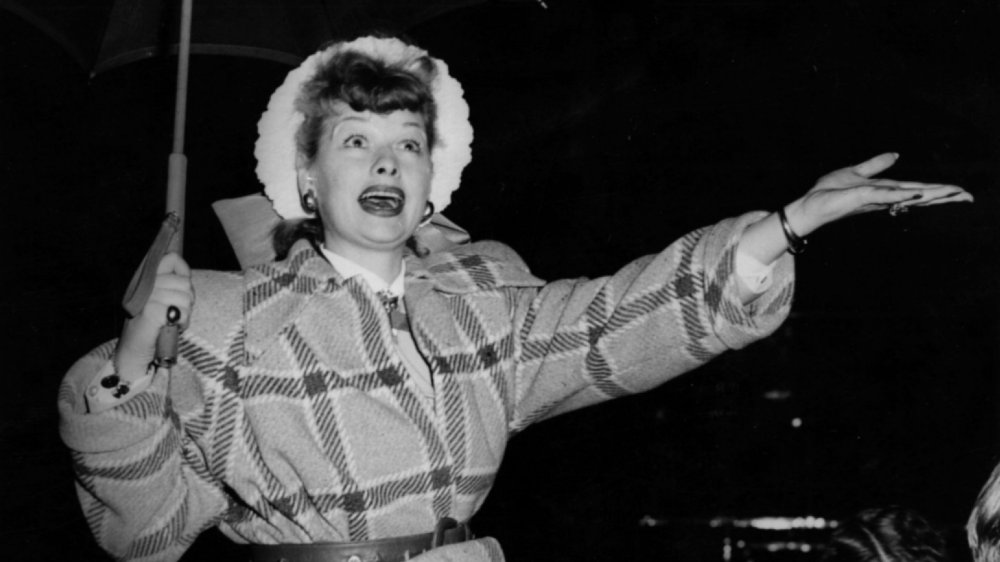 Lucille Ball in a parade in New York