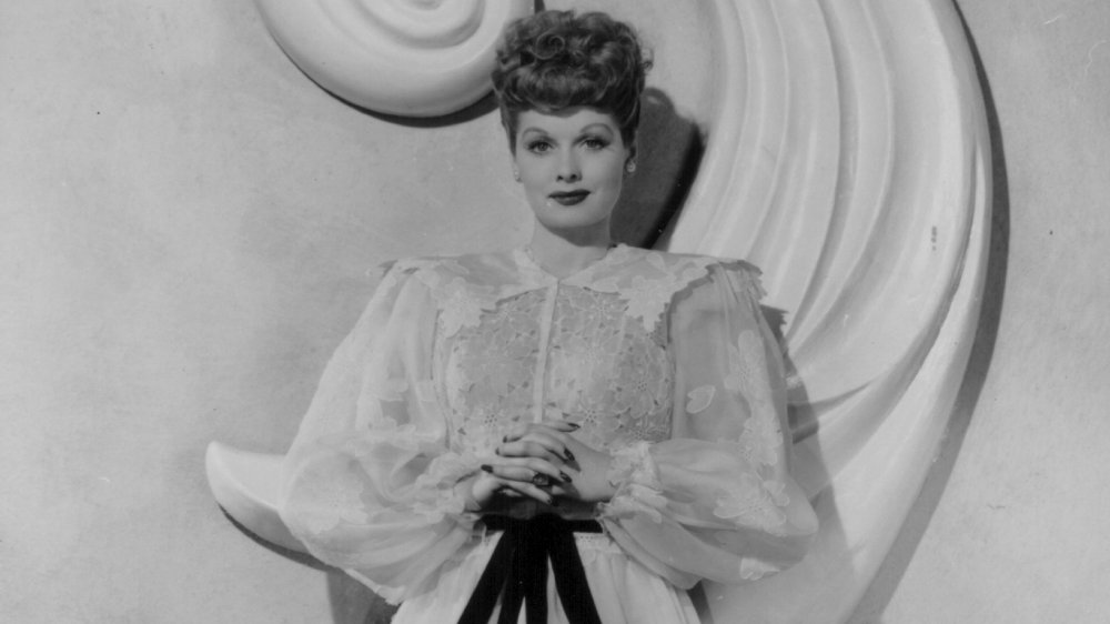 Lucille Ball in 1946 in a formal dress