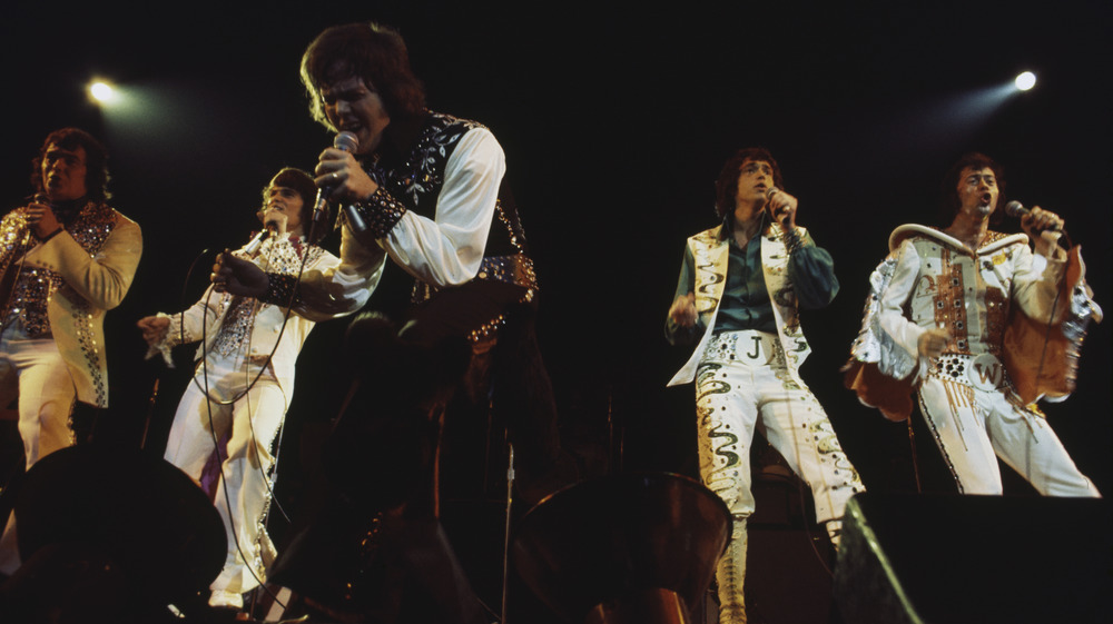 The Osmonds performing on stage