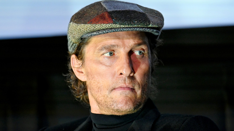 Matthew McConaughey in driver's cap