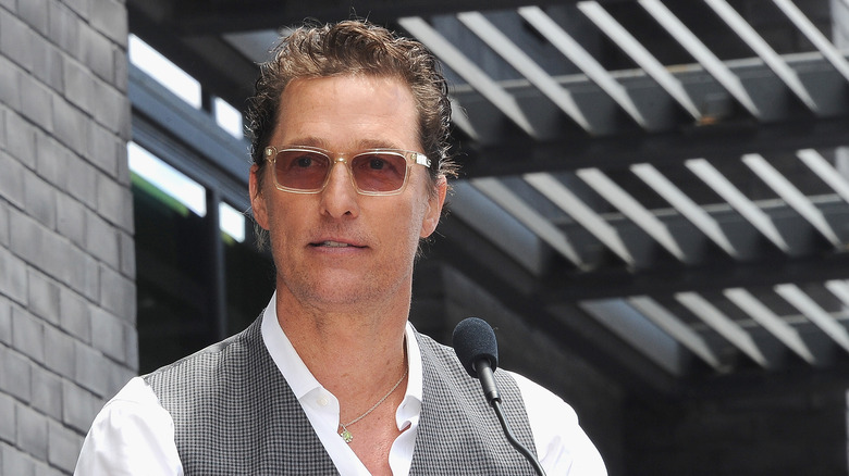 Matthew McConaughey in waistcoat
