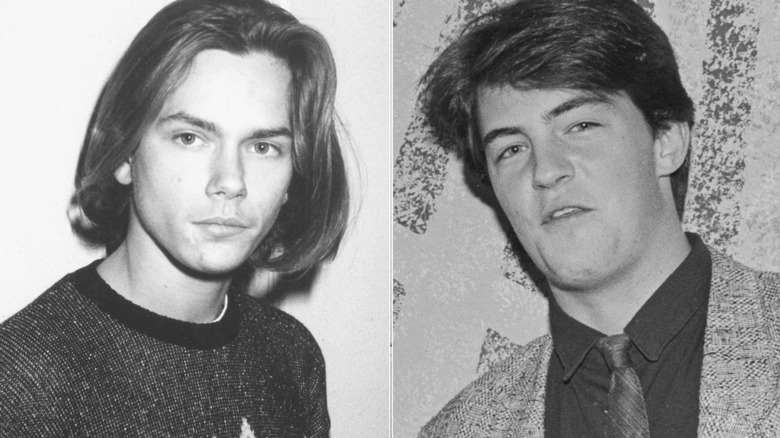 River Phoenix, Matthew Perry split image