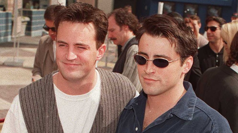 Matthew Perry with Matt LeBlanc