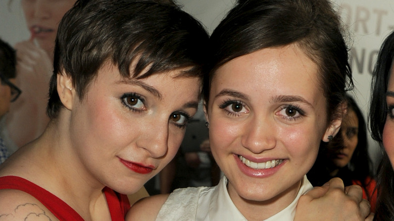 Lena Dunham and Maude Apatow