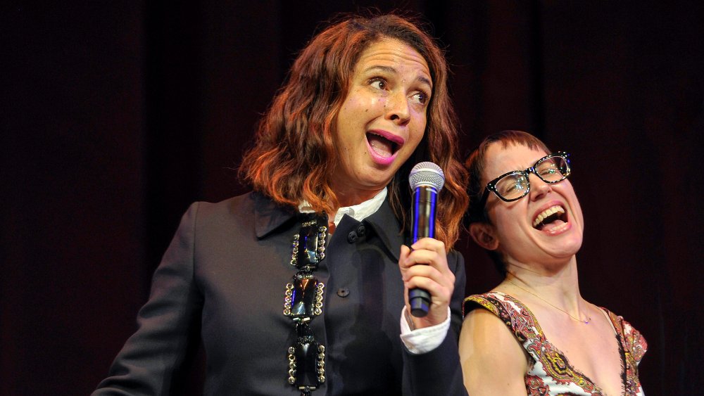 Maya Rudolph and Rachel Haden performing in 2015