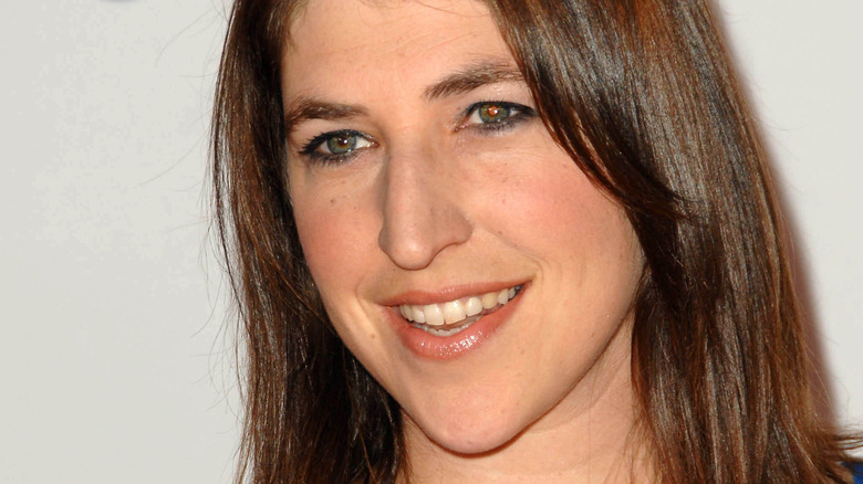 Mayim Bialik attending an event