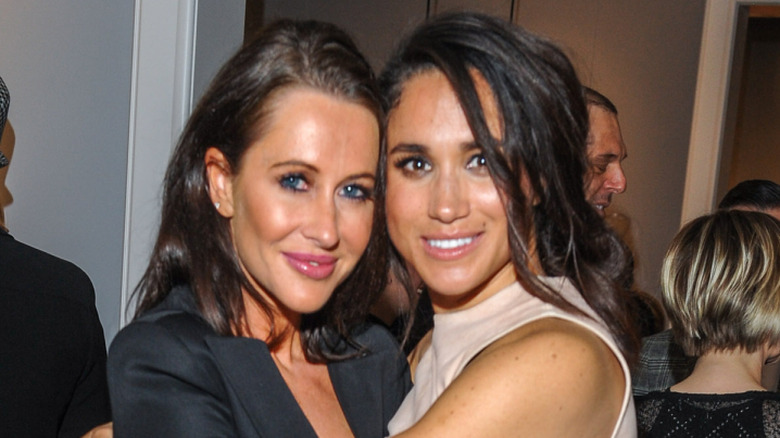 Meghan Markle and Jessica Mulroney hugging