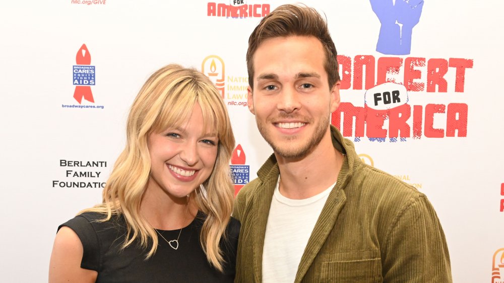 Melissa Benoist and husband Chris Wood