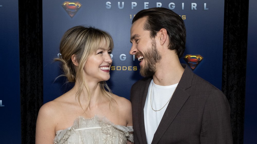 Melissa Benoist and husband Chris Wood