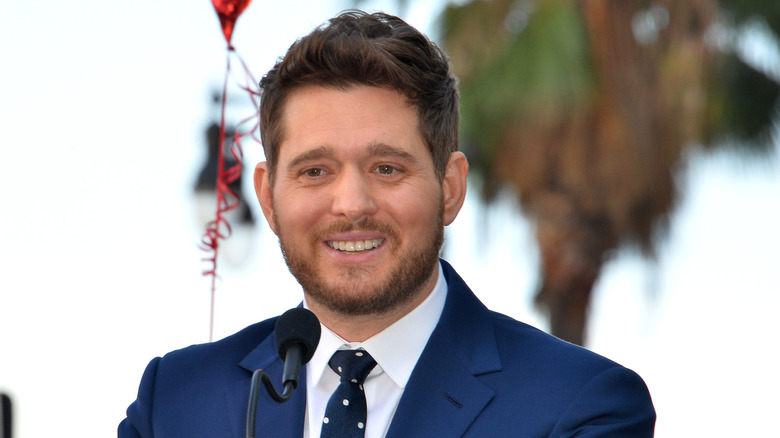 Michael Buble smiling