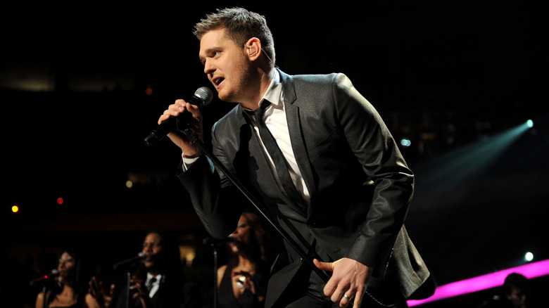 Michael Buble performing