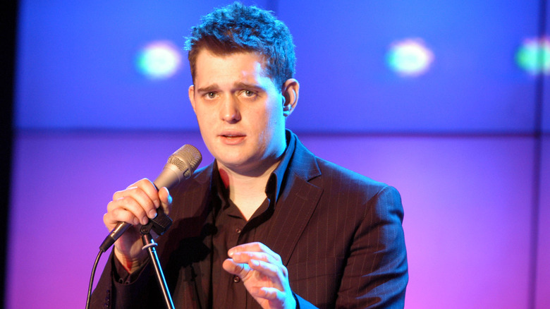 Michael Buble performing