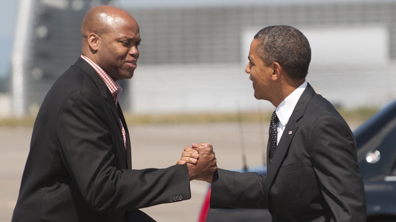 Craig Robinson and Barack Obama