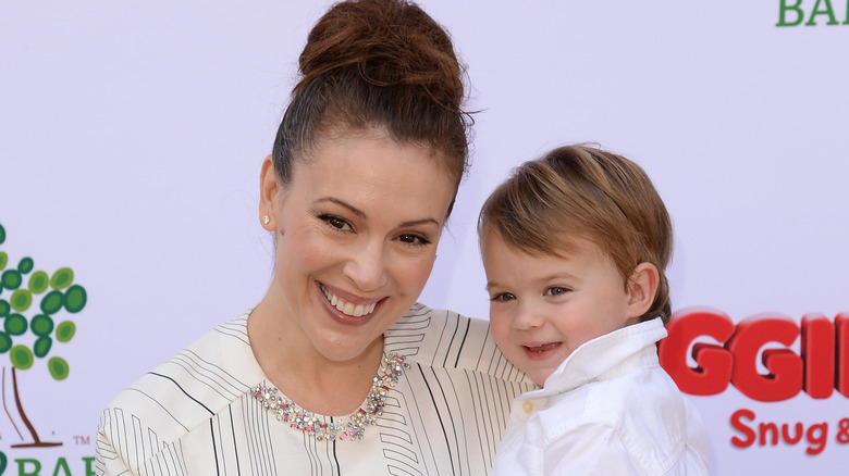 Alyssa Milano and son Milo