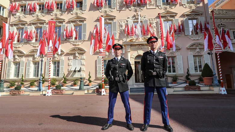 Monaco's royal family's guard