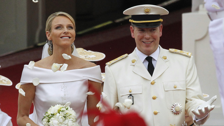 Prince Albert and Princess Charlene of Monaco's royal family