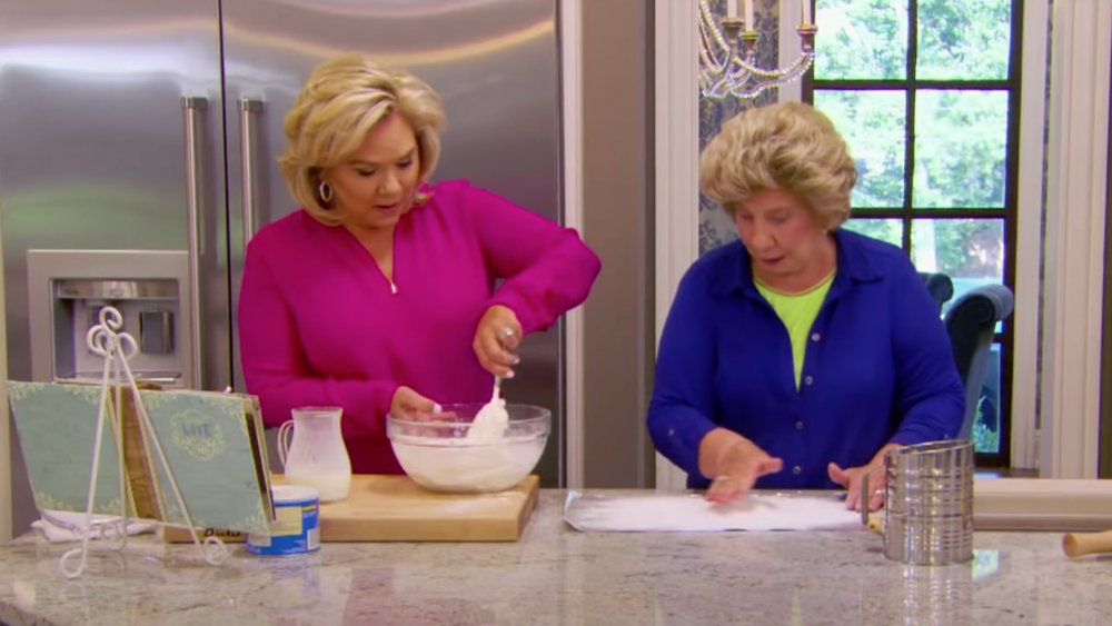 Nanny Faye Chrisley and Julie Chrisley in the kitchen