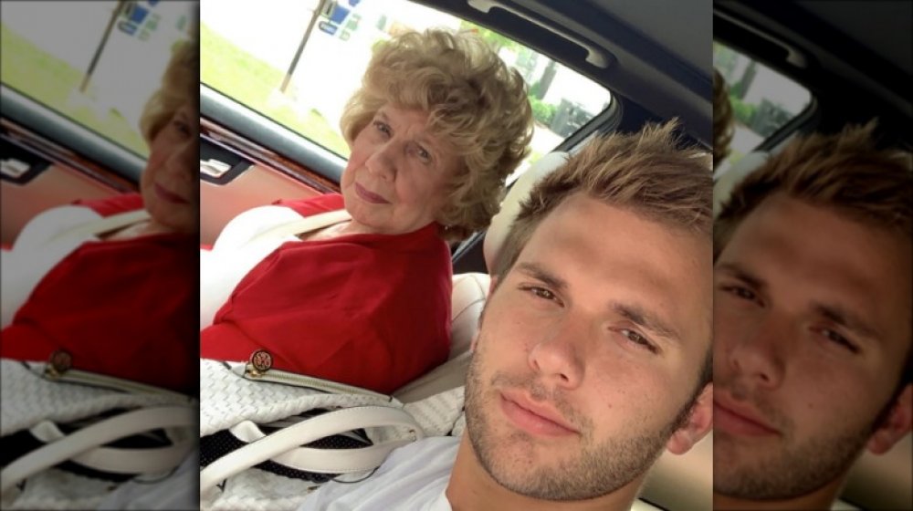 Nanny Faye Chrisley and Chase Chrisley in a car