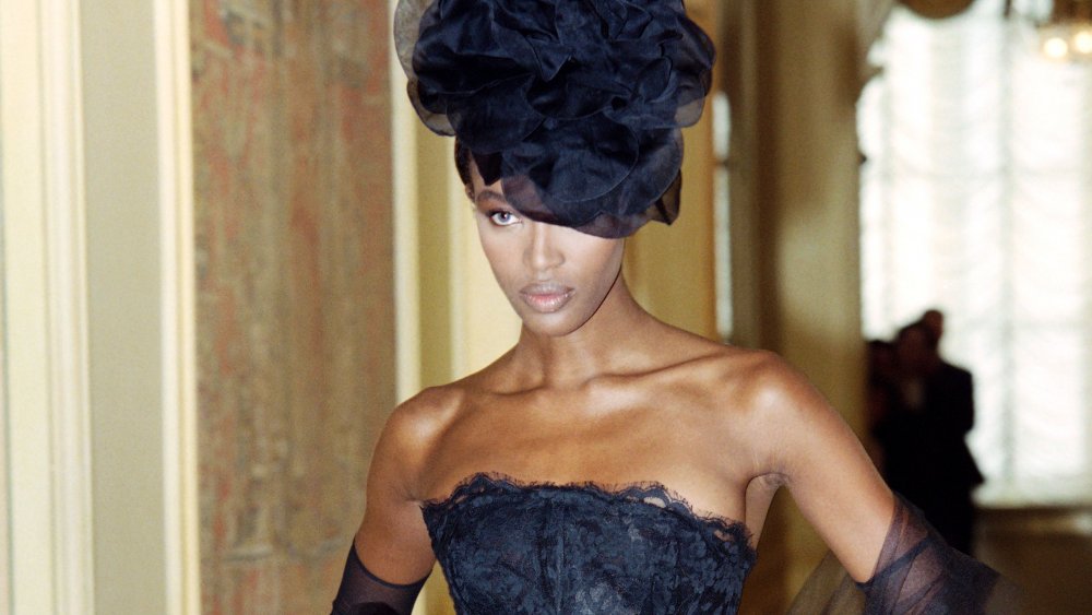 Naomi Campbell modeling in 1996