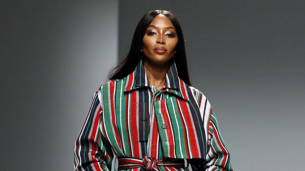 Naomi Campbell on the runway in February of 2020