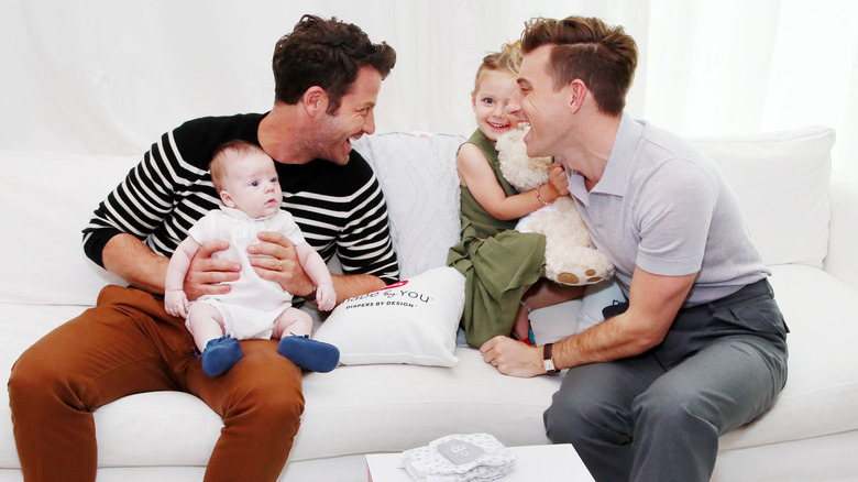 Nate Berkus, Jeremiah Brent with son and daughter