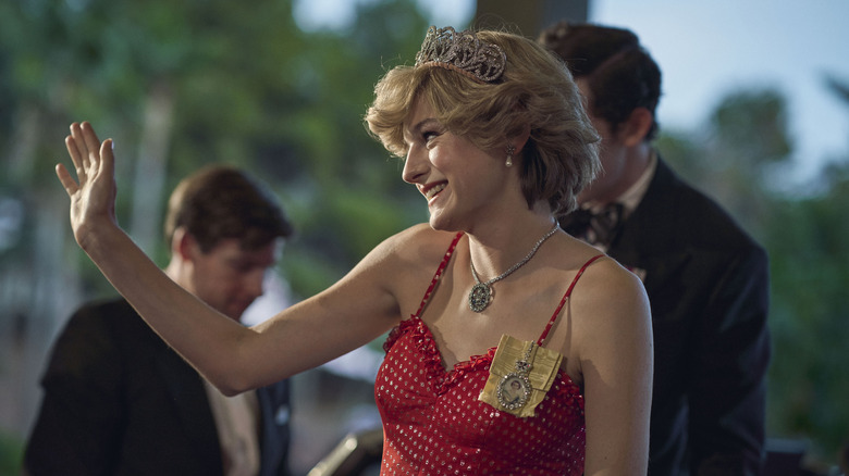 Emma Corrin as Princess Diana in The Crown