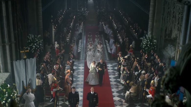 Royal wedding in Netflix's The Crown