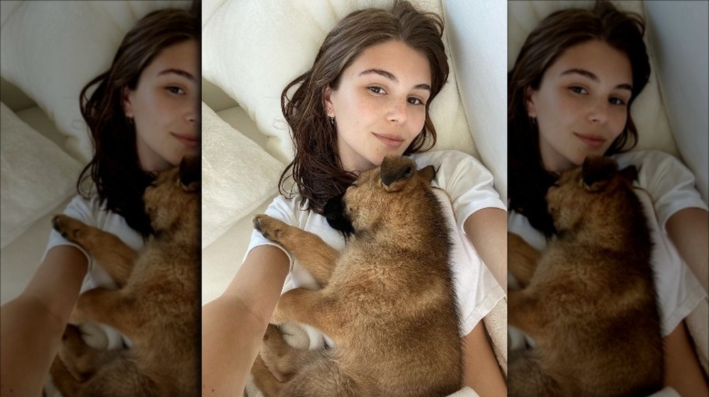 Olivia Jade Giannulli and Enzo, her dog