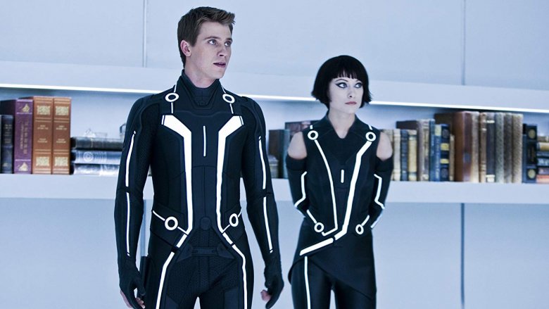 Garrett Hedlund and Olivia Wilde in Tron: Legacy