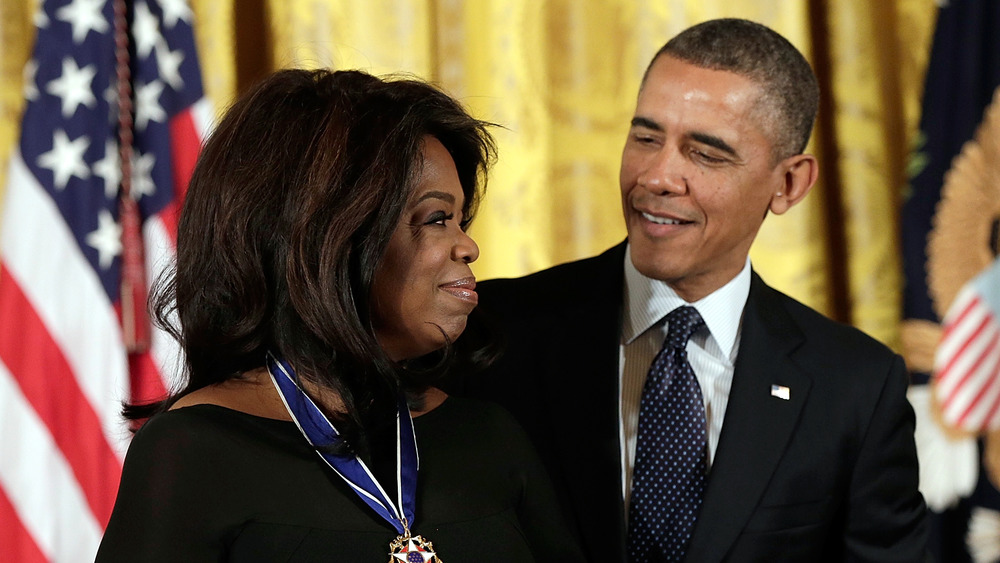 Oprah Winfrey and Barack Obama