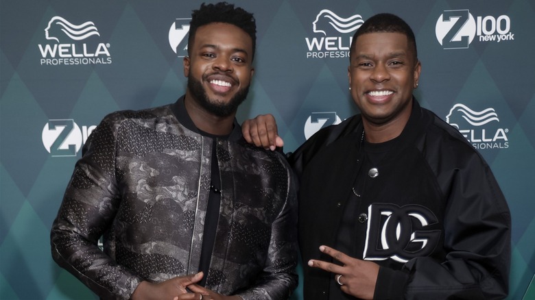 Kevin Olusola and Matt Sallee posing together