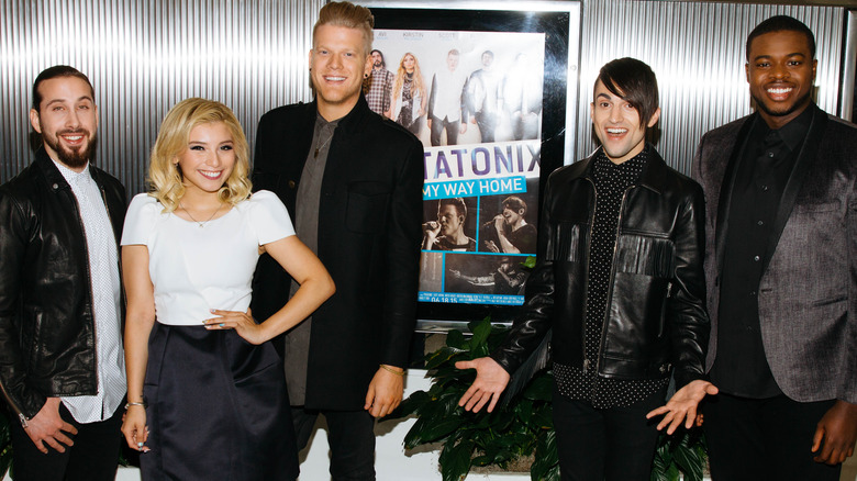 Pentatonix attending an event