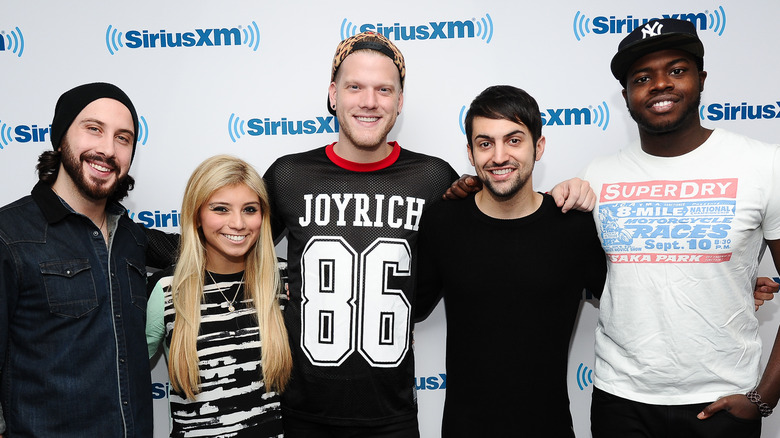 Scott Hoying with his Pentatonix bandmates