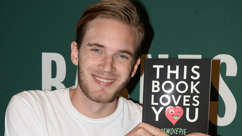 PewDiePie with 'This Book Loves You'