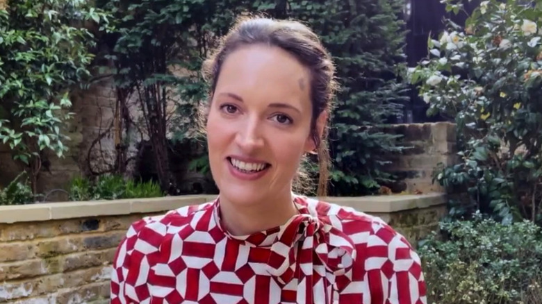 Phoebe Waller-Bridge smiling outside