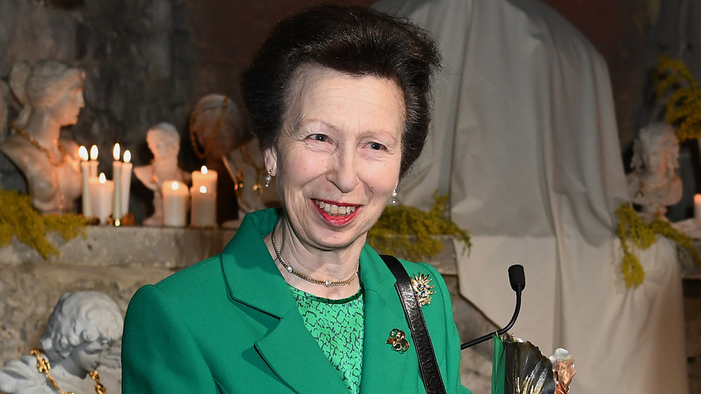 Princess Anne wearing green in 2020