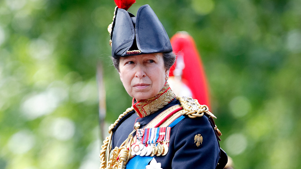 Princess Anne in military attire