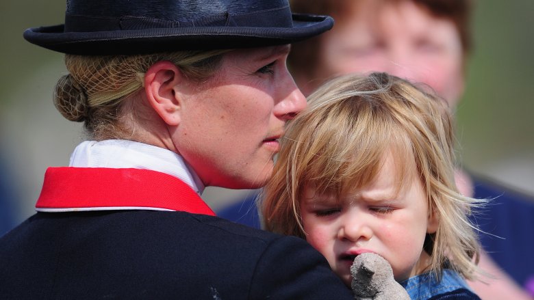 Zara Tindall with daughter Mia