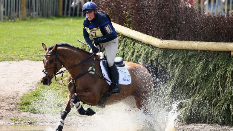 Zara Tindall riding a horse