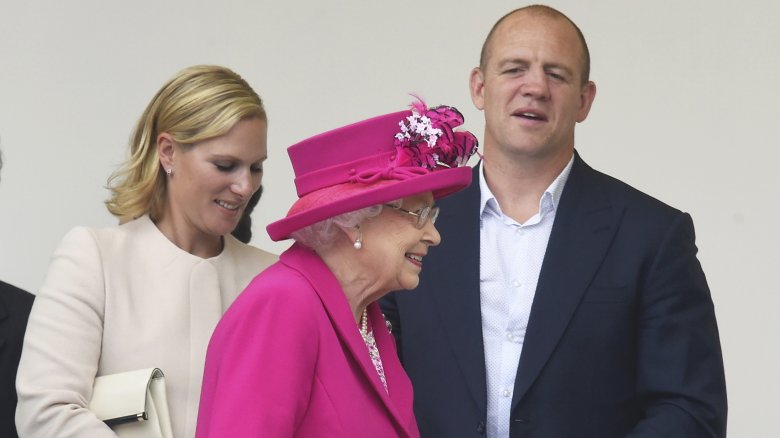 Zara Tindall, Mike Tindall and Queen Elizabeth